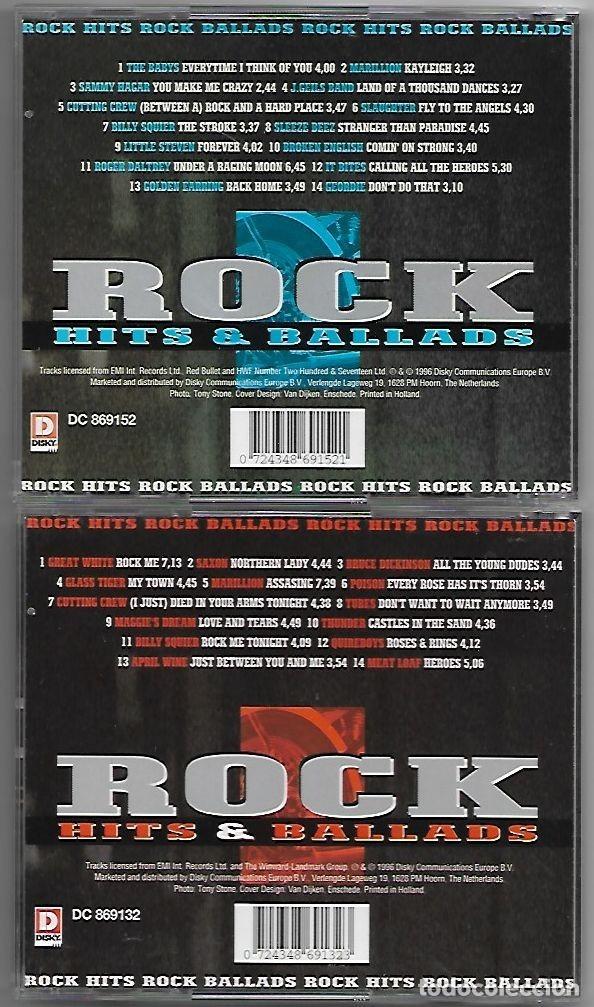 CDs de m&uacute;sica: Rock Hits & Ballads - 3 CD 1996 - Foto 3