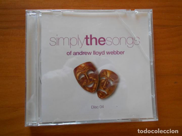 Music CDs: CD SIMPLY THE SONGS OF ANDREW LLOYD WEBBER - DISC 04 (7Q)