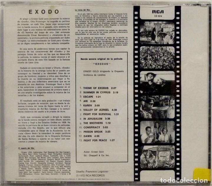 CDs de m&uacute;sica: EXODO - ERNEST GOLD..... - Foto 2