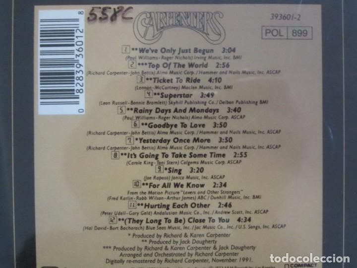 CDs de m&uacute;sica: (58) CD CARPENTERS THE SINGLES - Foto 2