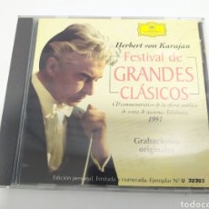 CDs de Música: FESTIVAL DE GRANDES CLÁSICOS. HERBERT VON KARAJAN - CD. Lote 201556465