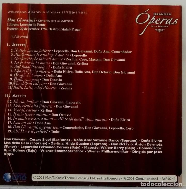 CDs de m&uacute;sica: DON GIOVANNI - MOZART - Foto 2