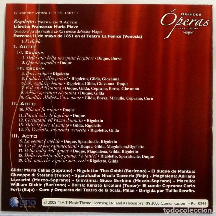 CDs de m&uacute;sica: RIGOLETTO - VERDI - Foto 2