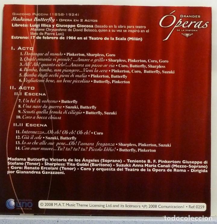 CDs de m&uacute;sica: MADAMA BUTTERFLY - PUCCINI - Foto 2