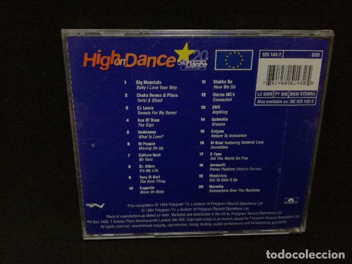CDs de m&uacute;sica: CD - HIGH ON DANCE - 20 SLAMMIN DANXCE CLASSICS - Foto 3