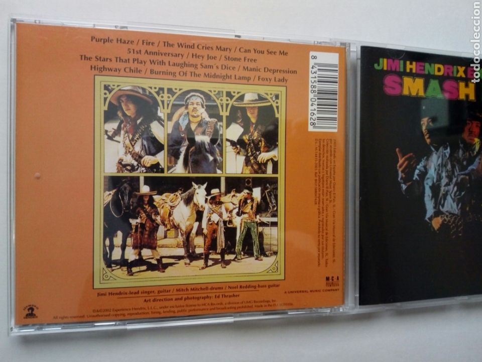 CDs de m&uacute;sica: CD: JIMI HENDRIX EXPERIENCE - Smash Hits (MCA, 2003) - Foto 4