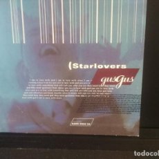 CDs de Música: STARLOVERS GUS GUS CD MAXI 3TRACK PEPETO. Lote 201834361