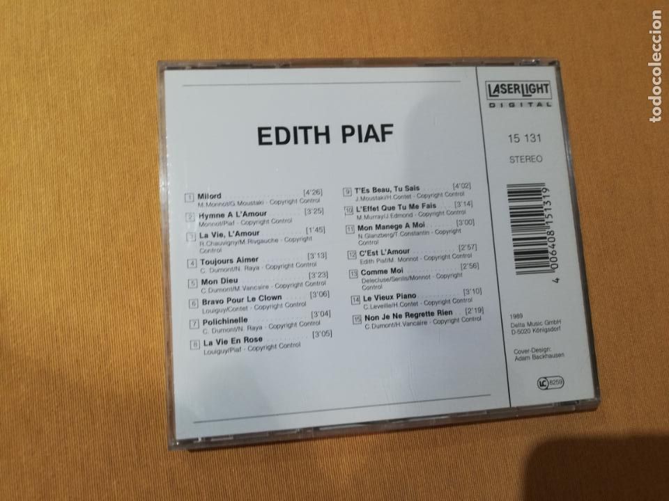 CDs de m&uacute;sica: Edith piaf - Foto 2