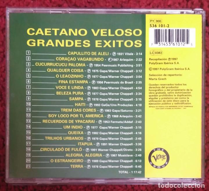 CDs de m&uacute;sica: CAETANO VELOSO (GRANDES EXITOS) CD 1997 - Foto 2