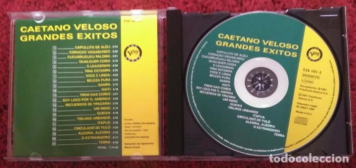 CDs de m&uacute;sica: CAETANO VELOSO (GRANDES EXITOS) CD 1997 - Foto 3