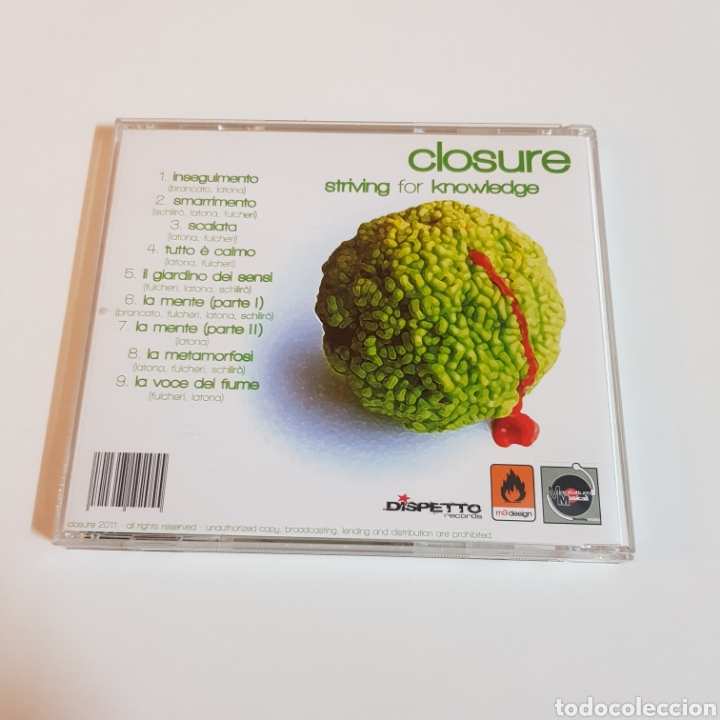 CDs de m&uacute;sica: CLOSURE - STRIVING FOR KNOWLEDGE - Foto 3