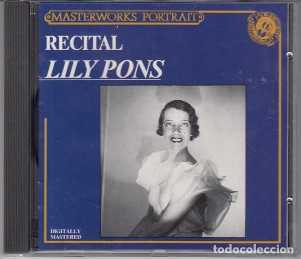 CDs de M&uacute;sica: LILY PONS - RECITAL - CBS MASTERWORKS - CD - C- 20