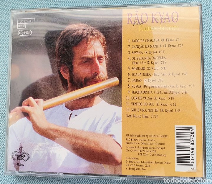 CDs de m&uacute;sica: RAO KYAO. FLAUTAS DA TERRA - Foto 2