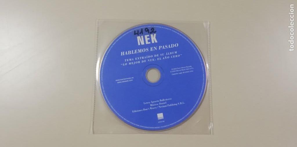 Musik-CDs: 0520- NEK HABLEMOS EN PASADO CD PROMO