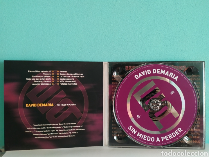 CDs de m&uacute;sica: David de Mar&iacute;a - Sin Miedo a Nada - Foto 3