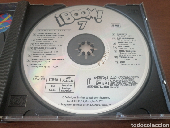 CDs de m&uacute;sica: 2 CD BOOM 7 CON LOQUILLO 1991 - Foto 4