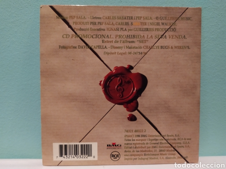 CDs de m&uacute;sica: Sau - Res Semblant a Res - Foto 2
