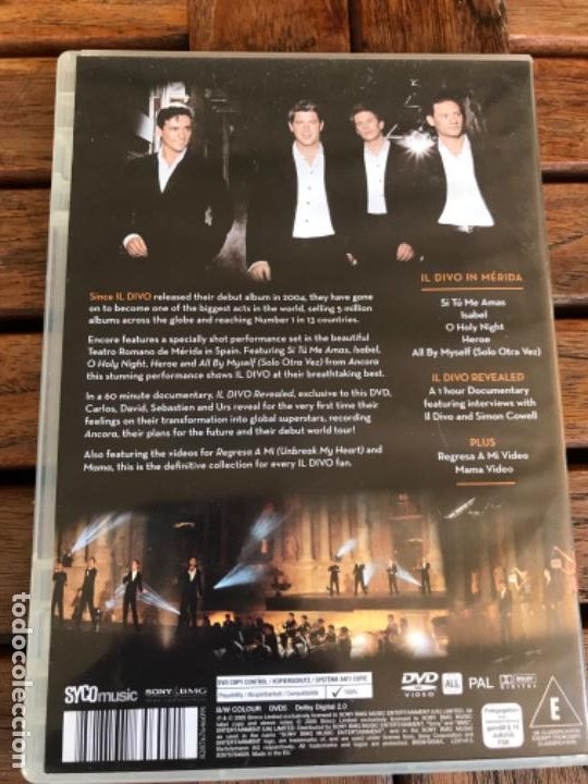 CDs de m&uacute;sica: DVD IL Divo En Core. 60 m documentary - Foto 2