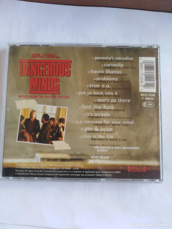 CDs de m&uacute;sica: DANGEROUS MINDS - MENTES PELIGROSAS - Foto 2