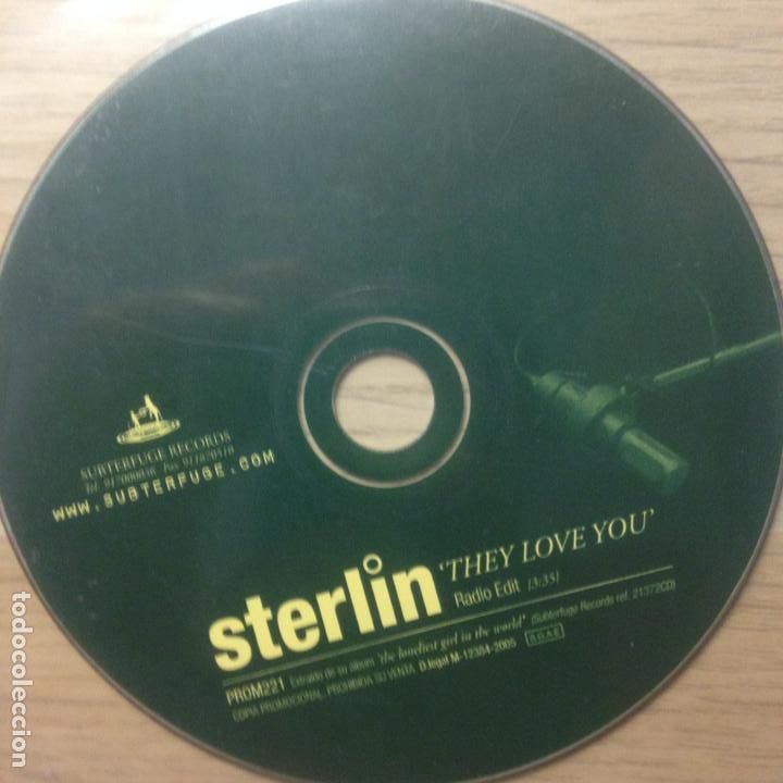 CDs de m&uacute;sica: STERLIN - THEY LOVE YOU - Foto 1