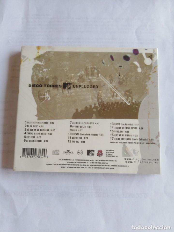 CDs de m&uacute;sica: DIEGO TORRES - UNPLUGGED MTV - Foto 2