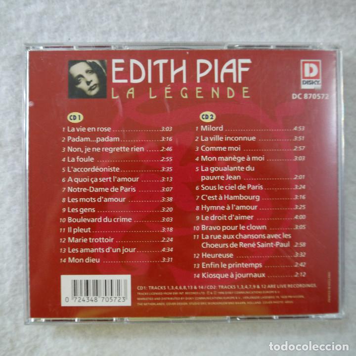 CDs de m&uacute;sica: EDITH PIAF - LA L&Eacute;GENDE - 2 CDS 1996 - Foto 4