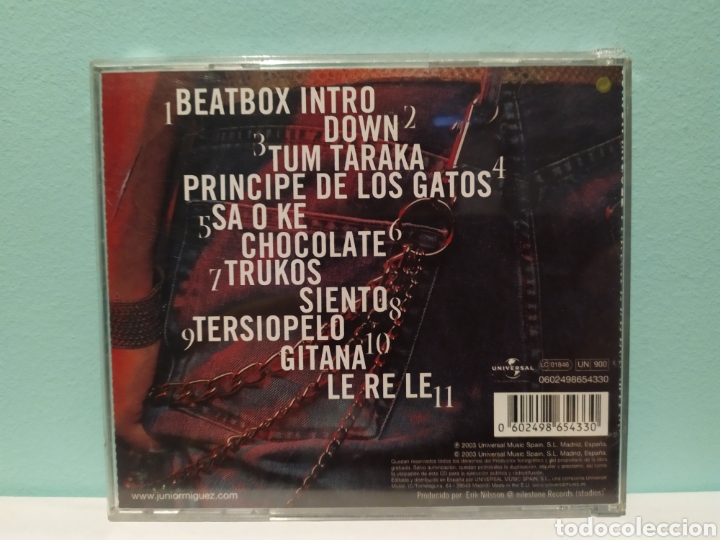 CDs de m&uacute;sica: Junior M&iacute;guez - El Pr&iacute;ncipe de los Gatos - Foto 2