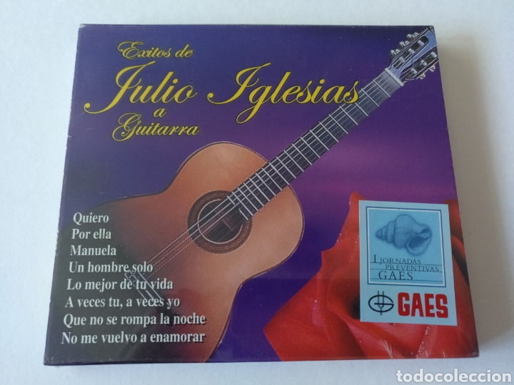 CDs de M&uacute;sica: Antiguo CD de m&uacute;sica de los &eacute;xitos de Julio Iglesias a guitarra.