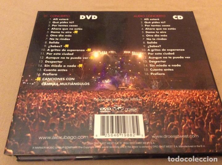 CDs de m&uacute;sica: ALEX UBAGO. EN DIRECTO. DOBLE CD + DVD. Digipack. - Foto 2