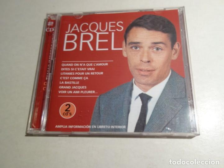 CDs de m&uacute;sica: CD JAQUES BREL . 2 CDS. 28 TEMAS. - Foto 1