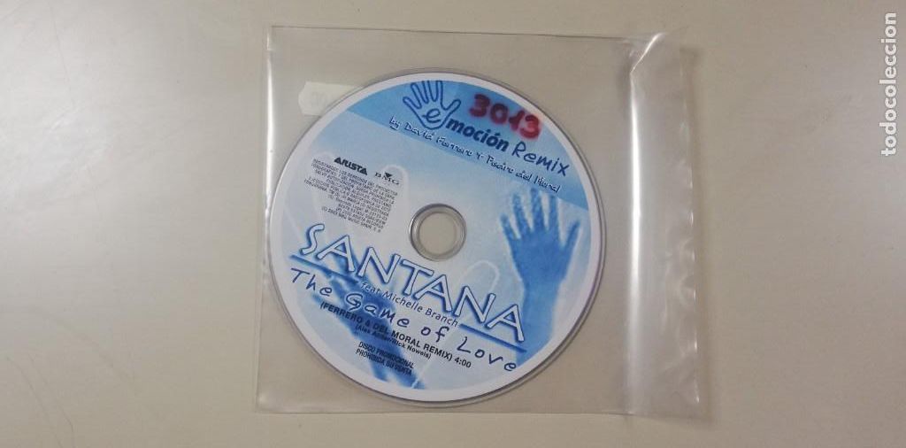 CD de M&uacute;sica: 0520- SANTANA DE GAME OF LOVE CD PROMO