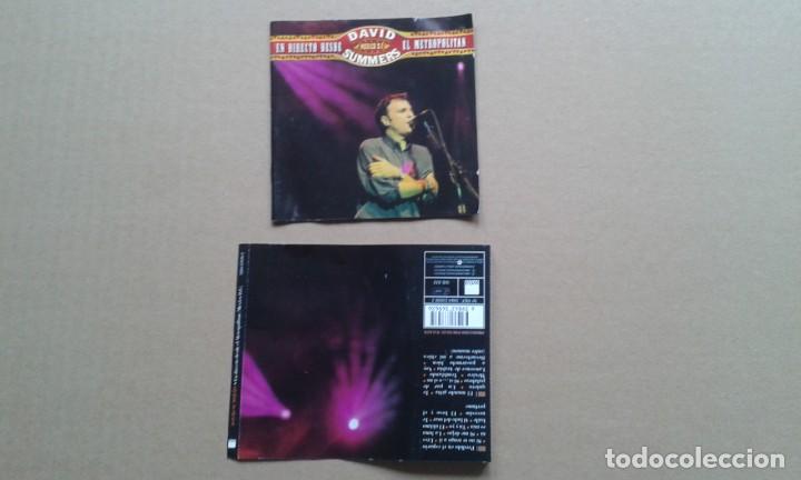 CDs de m&uacute;sica: DAVID SUMMERS - EN DIRECTO DESDE EL METROPOLITAN SOLO CUBIERTA - Foto 1