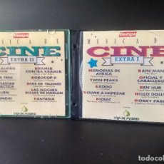 CDs de Música: 1+1 CD MUSICA DE CINE EXTRA 1 Y 2 PROMO CAJA NADRID TIEMPO 1993 PEPETO
