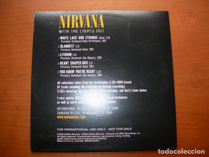 CDs de m&uacute;sica: Whith the lights out 5 temas Cd single Nirvana - Foto 2