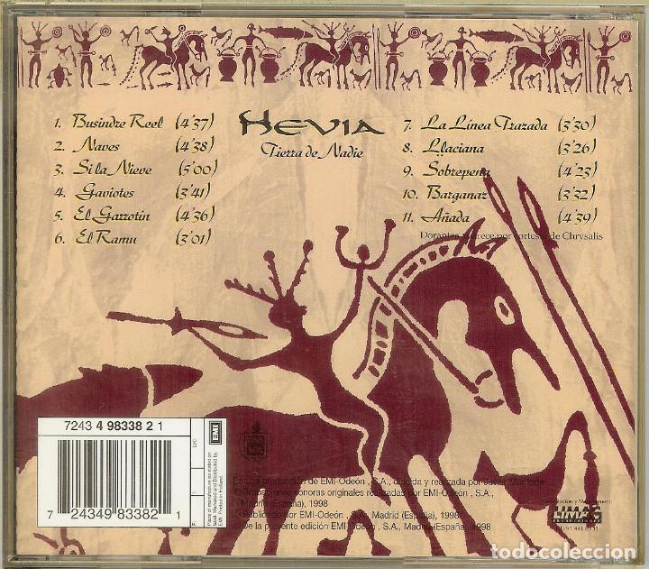 CDs de m&uacute;sica: CD - HEVIA - TIERRA DE NADIE - Foto 2