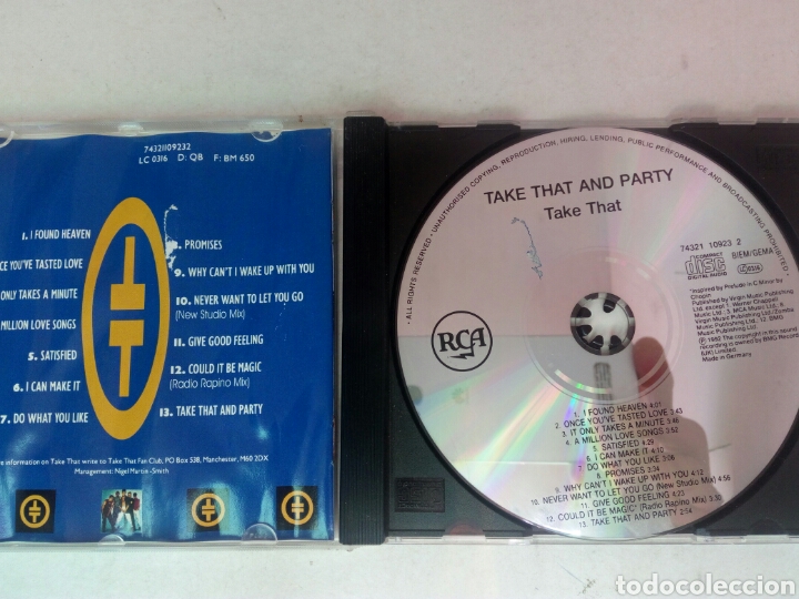CDs de m&uacute;sica: Take That and party CD Take That - Foto 3