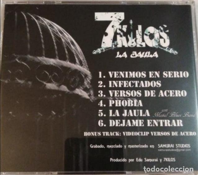 CDs de m&uacute;sica: Cd 7 kilos. La jaula. - Foto 2