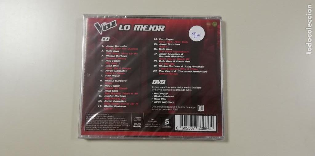 CDs de m&uacute;sica: La Voz - Lo Mejor (CD+DVD, Comp) *Precintado* - Foto 2