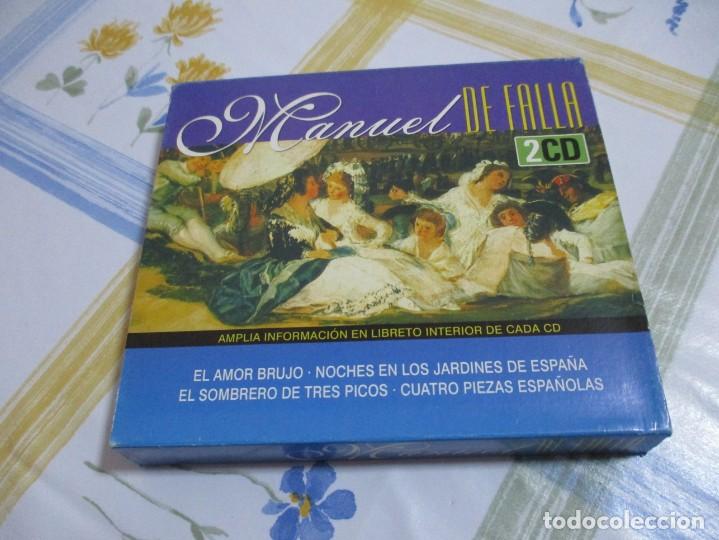 CDs de m&uacute;sica: 2 CD MANUEL DE FALLA. CONTIENE LIBRETO EN CADA CD. - Foto 1