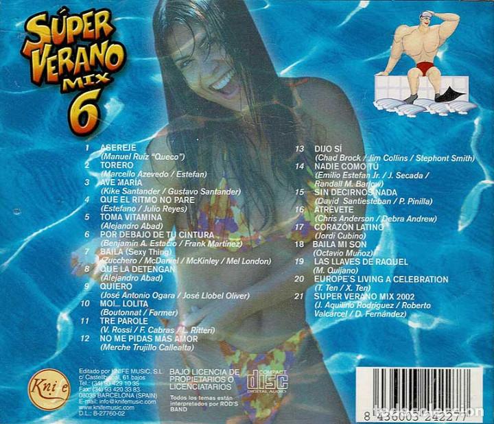 CDs de m&uacute;sica: S&uacute;per Verano Mix 6. CD - Foto 2