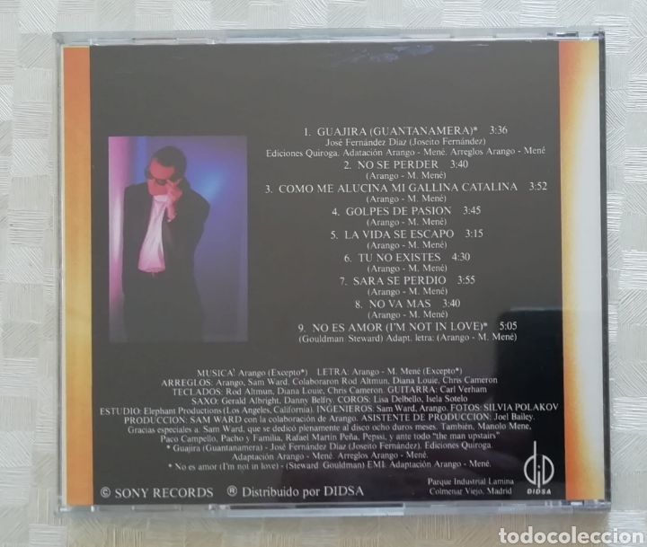 CDs de m&uacute;sica: CD m&uacute;sica. ARANGO. GUAJIRA - Foto 2