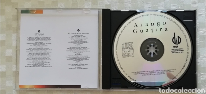 CDs de m&uacute;sica: CD m&uacute;sica. ARANGO. GUAJIRA - Foto 3