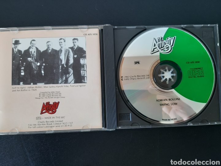 CDs de m&uacute;sica: MUY DIF&Iacute;CIL!!! ADRIAN ROLLINI. SWING LOW. AFFINITY. COMPILATION. 1992 - Foto 2