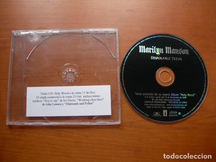 CDs de m&uacute;sica: disposable teens marilyn manson cd single - Foto 1