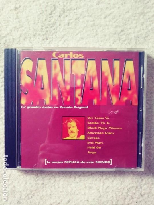 CDs de m&uacute;sica: CARLOS SANTANA: 12 GRANDES EXITOS EN VERSION ORIGINAL.CD. (MD) - Foto 1