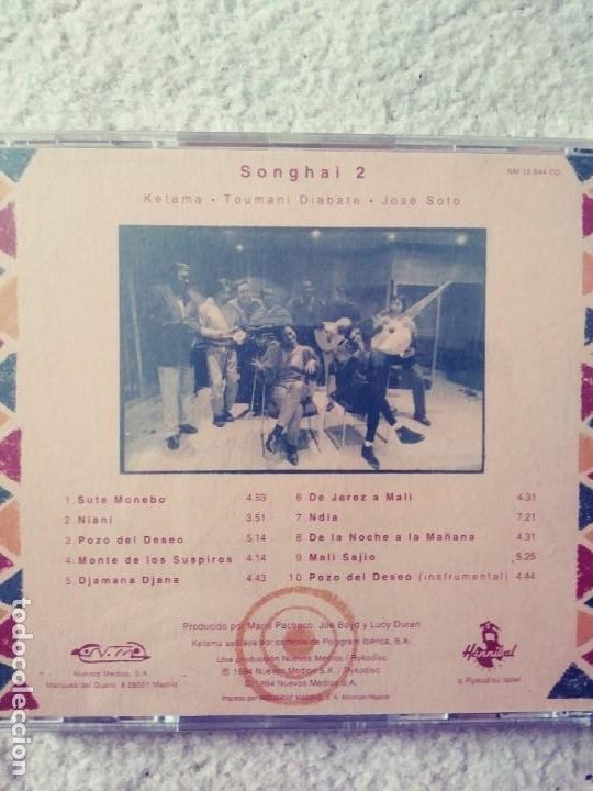 CDs de m&uacute;sica: SONGHAI 2.CD.1994. (MD).PEDIDO MINIMO : 5&euro; - Foto 3