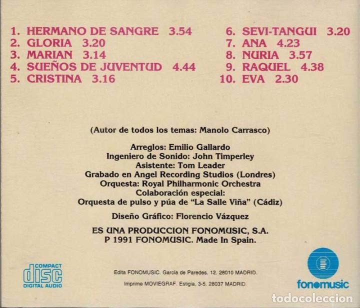 CDs de m&uacute;sica: Manolo Carrasco - Sue&ntilde;os de Juventud. CD - Foto 2