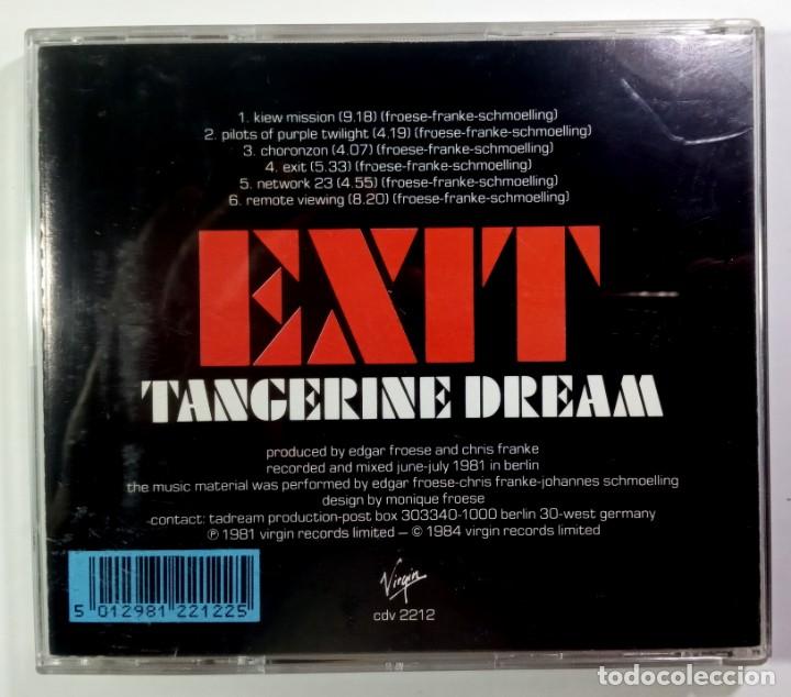 CDs de m&uacute;sica: TANGERINE DREAM - exit - CD 1984 - VIRGIN - Foto 3