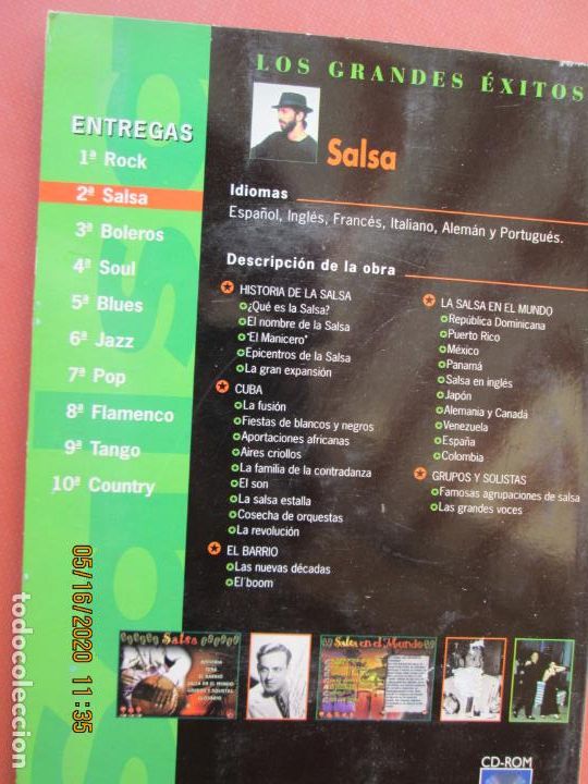 CDs de m&uacute;sica: LOS GRANDES &Eacute;XITOS SALSA - CD - 10 TEMAS. - Foto 3