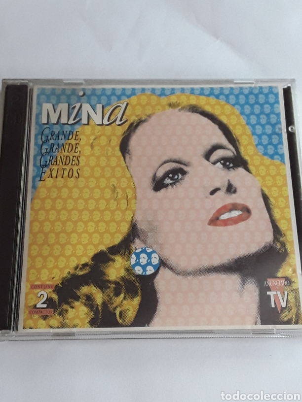 CDs de m&uacute;sica: Mina grandes &eacute;xitos- 2 cds originales / hispavox 1994 - Foto 1